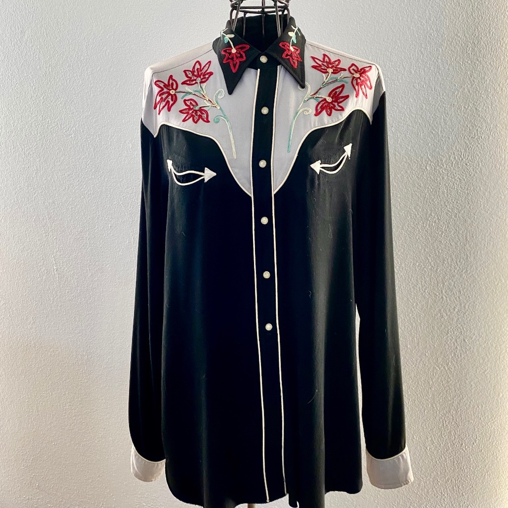H Bar C Vintage Western Men's Shirt-L